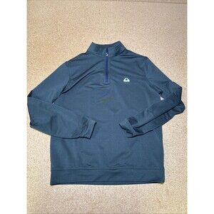 Peter Millar Perth 1/4 Zip Pullover Men's Medium Green Golf